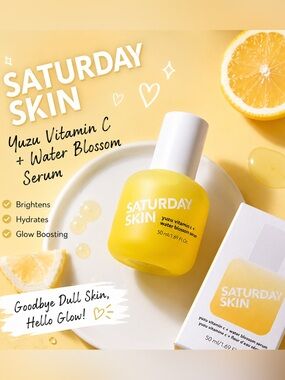 Saturday Skin Yuzu Vitamin C Water Blossom Serum 50ml New Sealed